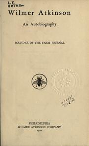 Cover of Wilmer Atkinson by Wilmer Atkinson