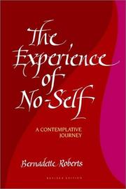 Front cover of The experience of no-self by Bernadette Roberts