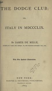 Front cover of The Dodge club by James De Mille