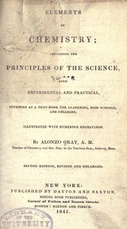 Front cover of Elements of chemistry by Alonzo Gray