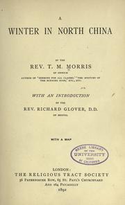Cover of A winter in north China by T M. Morris