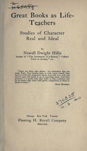 Cover of Great books as life-teachers by Newell Dwight Hillis