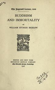 Front cover of Buddhism and immortality by William Sturgis Bigelow