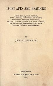 Cover of Ivory, apes and peacocks by James Huneker