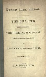 Front cover of The Charter and amendments by Northern Pacific Railroad Company.