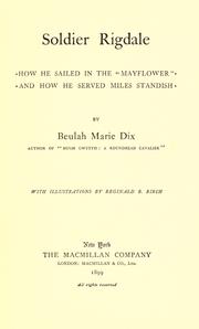 Front cover of Soldier Rigdale by Beulah Marie Dix