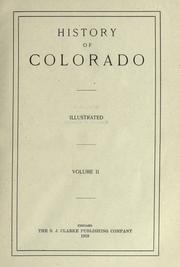 Front cover of History of Colorado by Wilbur Fiske Stone