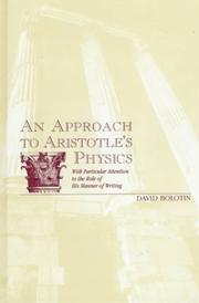 Front cover of An Approach to Aristotle's Physics by Aristotle