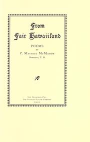 Front cover of From fair Hawaiiland by Patrick Maurice McMahon