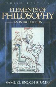 Front cover of Elements of philosophy by Samuel Enoch Stumpf