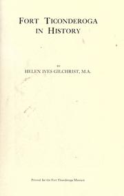 Front cover of Fort Ticonderoga in history by Helen Ives Gilchrist