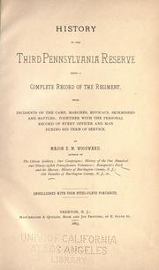 Front cover of History of the Third Pennsylvania Reserve by E. M. Woodward