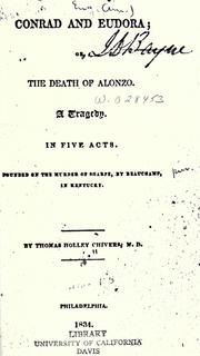 Front cover of Conrad and Eudora, or, The death of Alonzo by T. H. Chivers