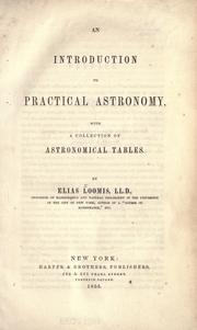 Cover of An introduction to practical astronomy by Elias Loomis