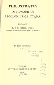 Front cover of The life of Apollonius of Tyana by Philostratus the Athenian