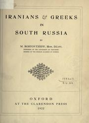 Cover of Iranians & Greeks in South Russia by Michael Ivanovitch Rostovtzeff