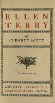 Cover of Ellen Terry by Clement Scott