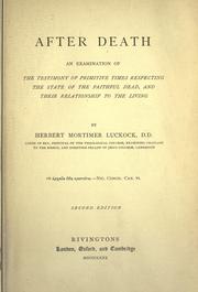 Cover of After death by Herbert Mortimer Luckock