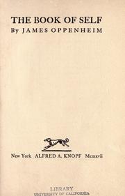 Front cover of The book of self by James Oppenheim