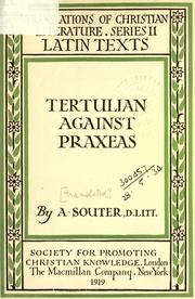 Cover of Against Praxeas by Tertullian