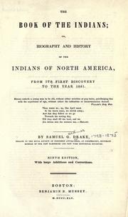 Cover of The book of the Indians by Samuel G. Drake