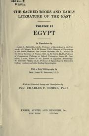 Cover of The sacred books and early literature of the East by Charles F. Horne