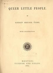 Front cover of Queer little people by Harriet Beecher Stowe
