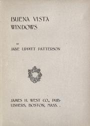 Cover of Buena Vista windows by Jane Lippitt Patterson