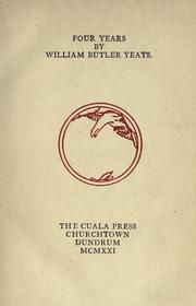 Cover of Four Years by William Butler Yeats