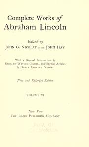 Front cover of Complete works of Abraham Lincoln by Abraham Lincoln