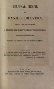 Front cover of Personal memoir of Daniel Drayton by Daniel Drayton