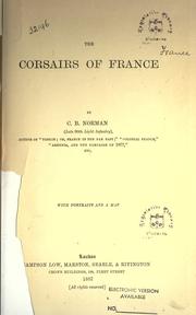 Front cover of The corsairs of France by Charles Boswell Norman