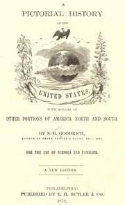 Cover of A pictorial history of the United States by Samuel G. Goodrich