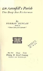 Cover of Dr. Grenfell's parish by Norman Duncan