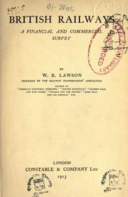Cover of British railways by W. R. Lawson