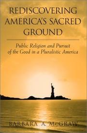 Cover of Rediscovering America's Sacred Ground by Barbara A. McGraw