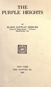 Front cover of The Purple Heights by Marie Conway Oemler