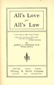 Front cover of All's love yet all's law by Gordon, James L.