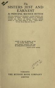 Front cover of The sisters Jest and Earnest by Hutton, Maurice