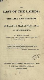 Front cover of The last of the lairds by John Galt