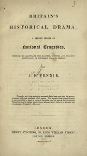 Front cover of Britain's historical drama by J. F. Pennie