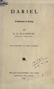 Front cover of Dariel, a romance of Surrey, with drawings by Chris Hammond by R. D. Blackmore