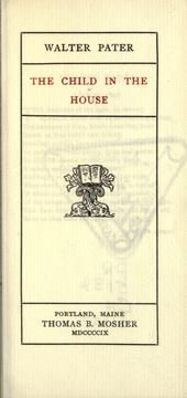 Front cover of The child in the house by Walter Pater