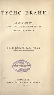 Cover of Tycho Brahe by J. L. E. Dreyer