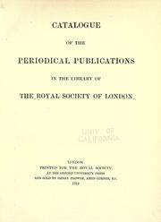 Front cover of Catalogue of the periodical publications in the library of the Royal society of London by Royal Society (Great Britain). Library.