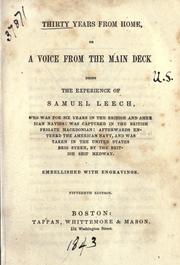 Front cover of Thirty years from home, or A voice from the main deck by Samuel Leech