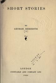 Cover of Short stories by George Meredith