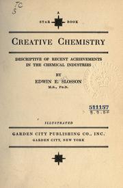 Cover of Creative chemistry by Edwin Emery Slosson