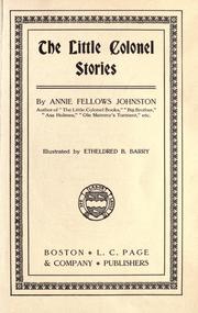 Cover of The Little Colonel stories by Annie F. Johnston