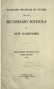 Front cover of National conference on secondary education and its problems by National Conference on Secondary Education and its Problems (1903 Evanston)